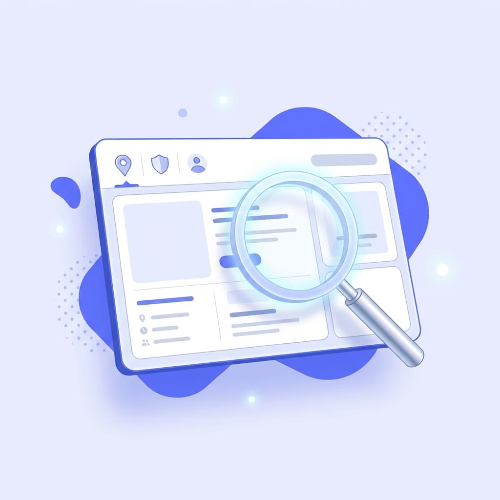 Cover image: A magnifying glass inspecting a URL structure